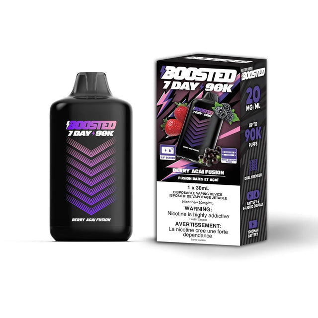 BOOSTED 7 DAY 90K DISPOSABLE - BERRY ACAI FUSION