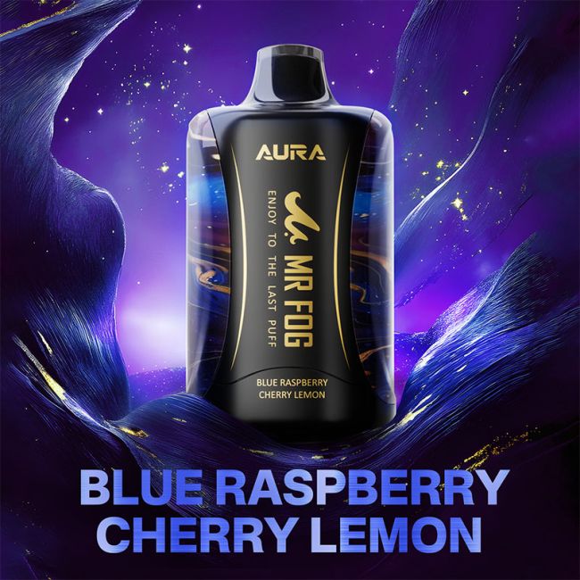 MR. FOG AURA ZERO NICOTINE BLUE RASPBERRY CHERRY LEMON
