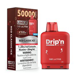 LEVEL X G2 ULTRA DRIP’N 50K POD RED CLASSIC