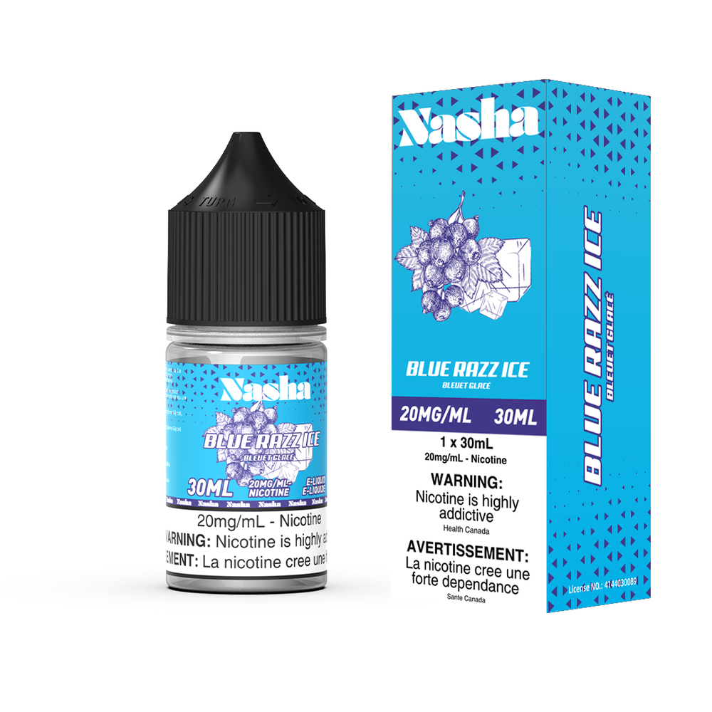 NASHA E- LIQUID 30ML 20MG BLUE RAZZ ICE