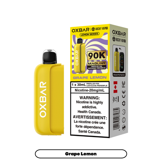 OXBAR MAGLINK 30ML POD GRAPE LEMON