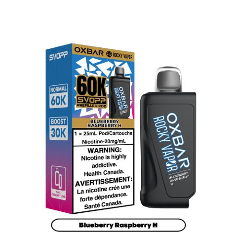 OXBAR PRE-FILLED POD 60K BLUEBERRY RASPBERRY H