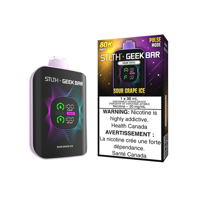 STLTH X GEEK BAR 30MLs SOUR GRAPE ICE