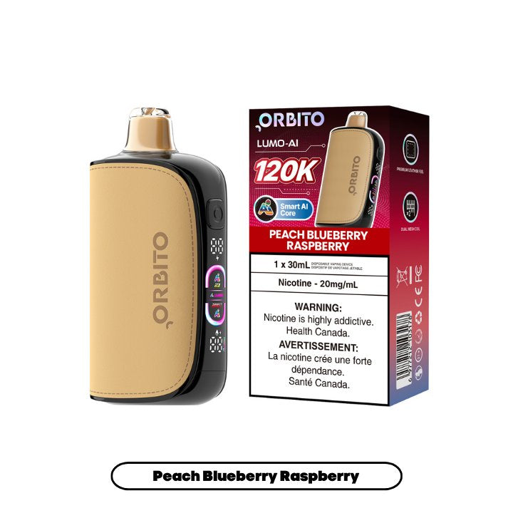 ORBITO LUMO 120K PEACH BLUEBERRY RASPBERRY