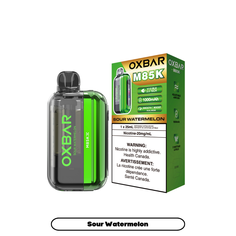 OXBAR M85K PUFF 25mL SOUR WATERMELON