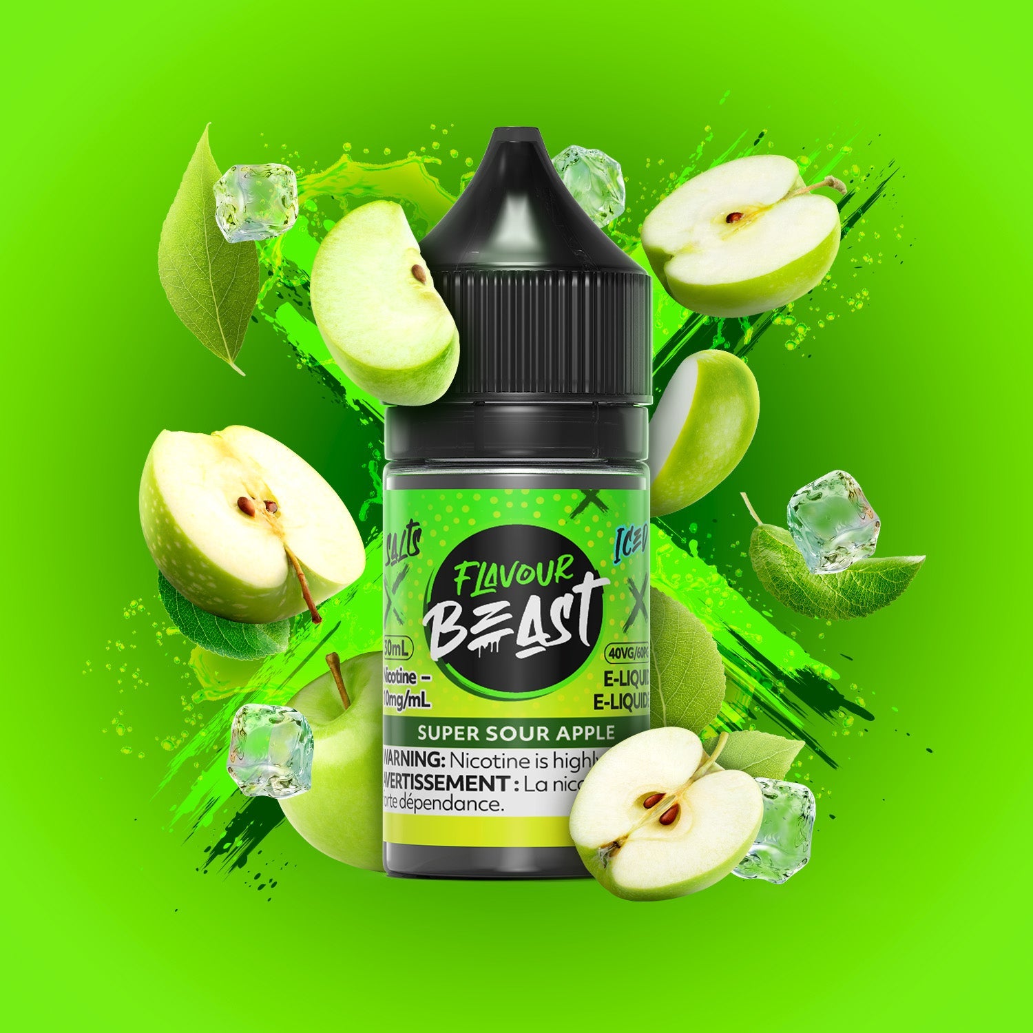 FLAVOUR BEAST E-LIQUID 30ML 20MG SUPER SOUR ICE