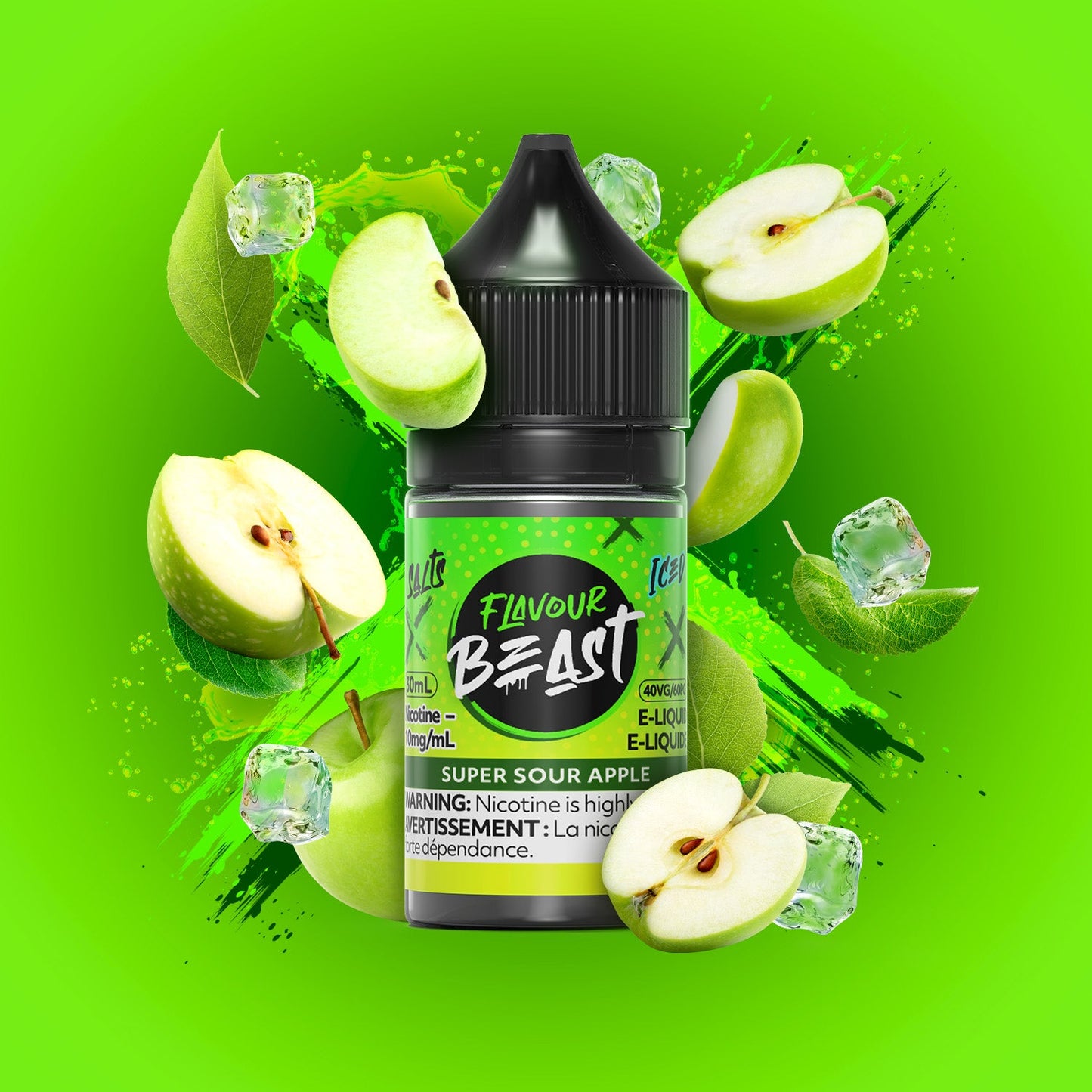 FLAVOUR BEAST E-LIQUID 30ML 20MG SUPER SOUR ICE