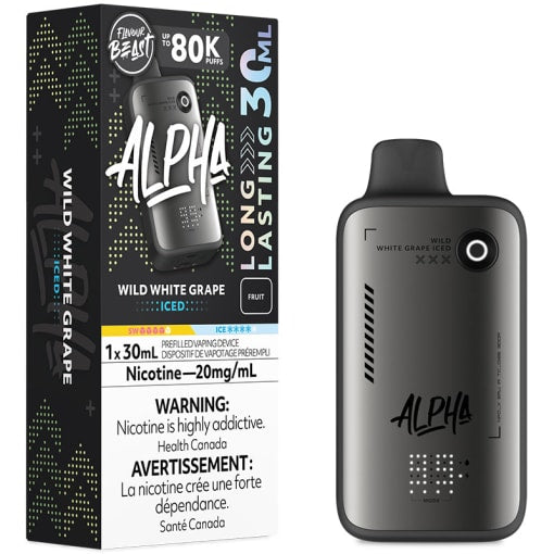 FLAVOUR BEAST ALPHA 80K WILD WHITE GRAPE ICED