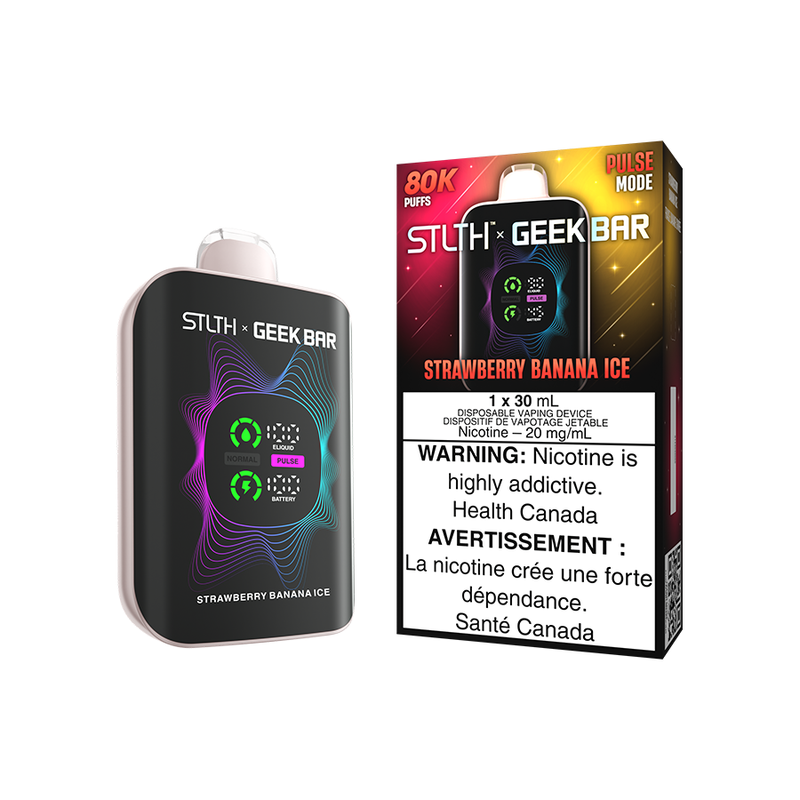 STLTH X GEEK BAR 30MLs STRAWBERRY BANANA ICE