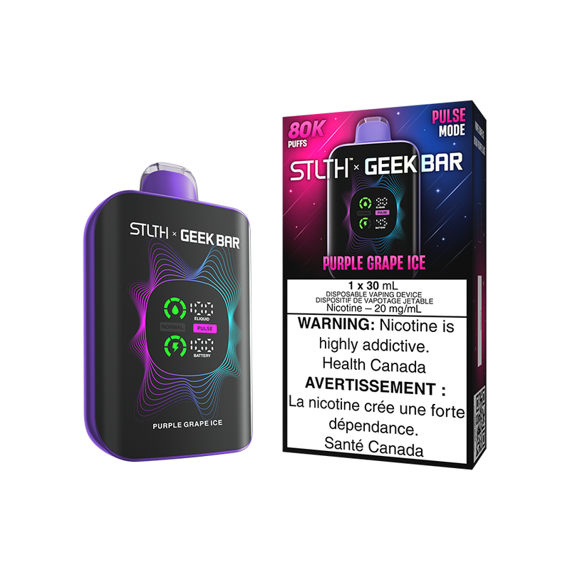 STLTH X GEEK BAR 30MLs PURPLE GRAPE ICE