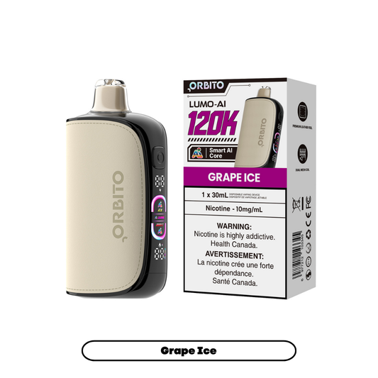 ORBITO LUMO-AI 120K 10MG GRAPE ICE