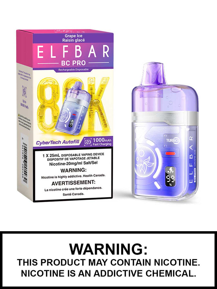 ELF BAR BC PRO 80K GRAPE ICE