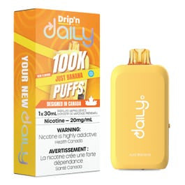 DRIP’N DAILY 100K JUST BANNA 30ML 20MG