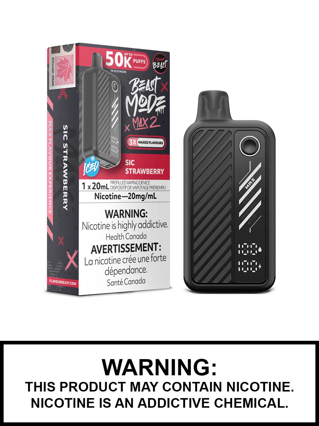 FLAVOUR BEAST MODE MAX 2 SIC STRAWBERRY