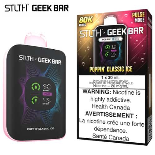 Poppin’ Classic Ice 80K Disposable by STLTH x Geek Bar