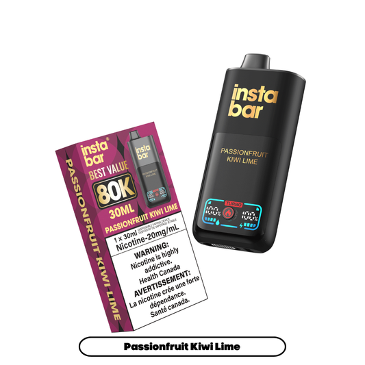 INSTA BAR 80K PASSIONFRUIT KIWI LIME