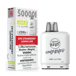LEVEL X G2 ULTRA POD UNLEASHED 50K EPIC STRAWBERRY LEMON LIME