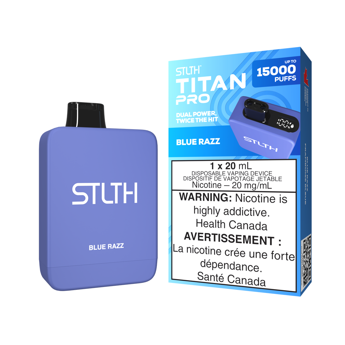 STLTH TITAN PRO 15K BLUE RAZZ