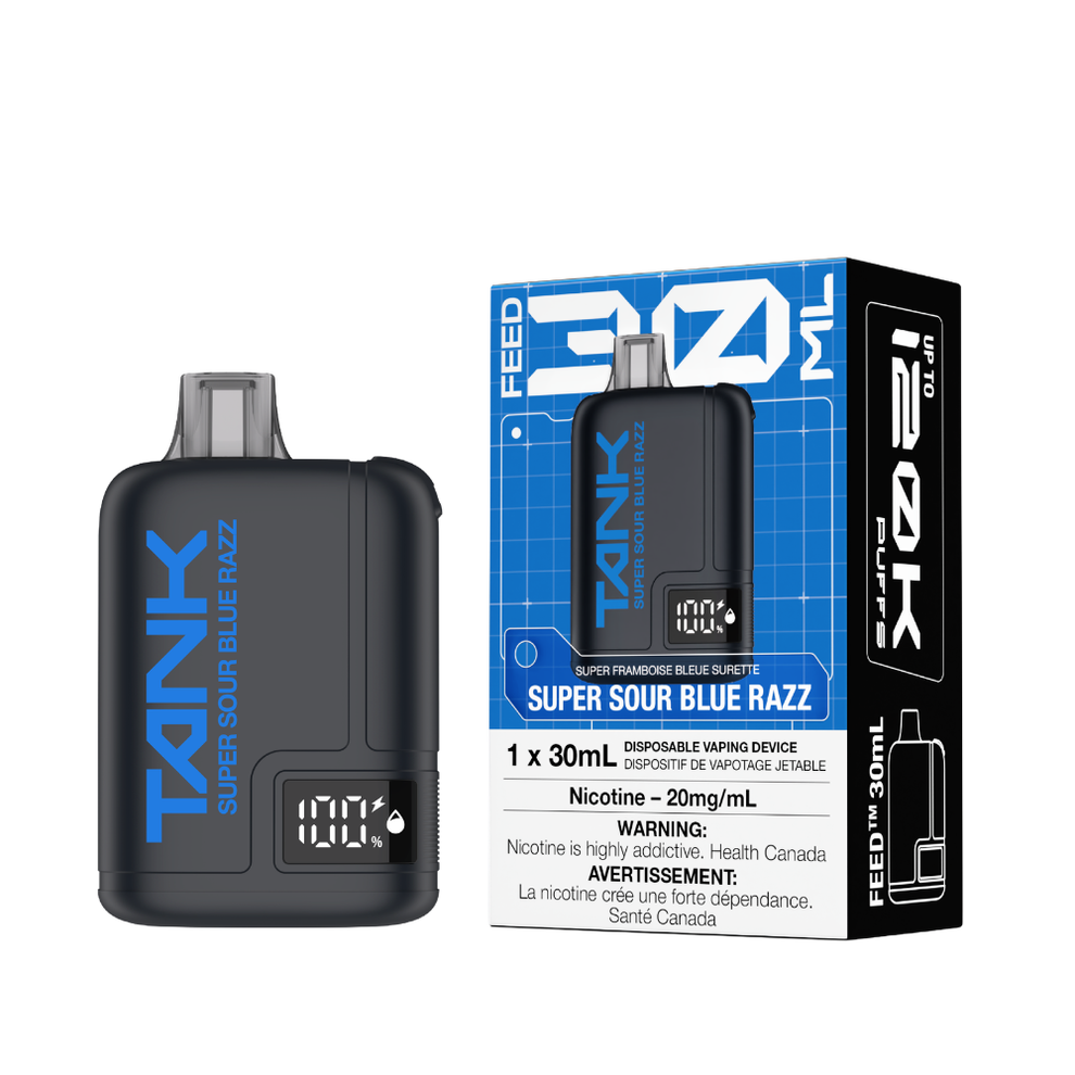 FEED TANK 120K 30MLS SUPER SOUR BLUE RAZZ