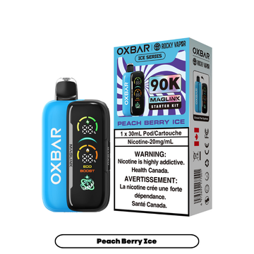 OXBAR MAGLINK 30ML STARTER KIT PEACH BERRY ICE