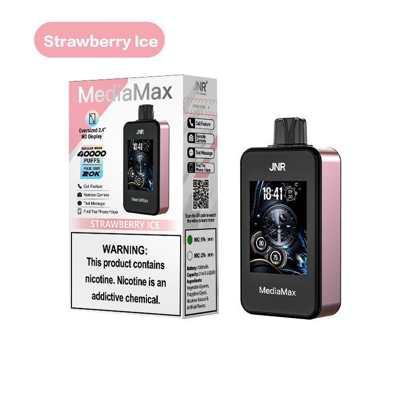 JNR MEDIA MAX STRAWBERRY ICE