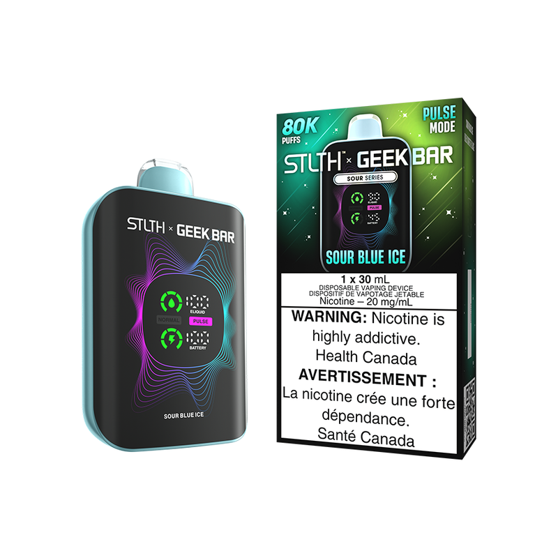 STLTH X GEEK BAR 30MLs SOUR BLUE ICE