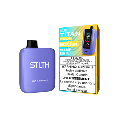 STLTH TITAN MAX 50K SOUR BLUE RAZZ ICE