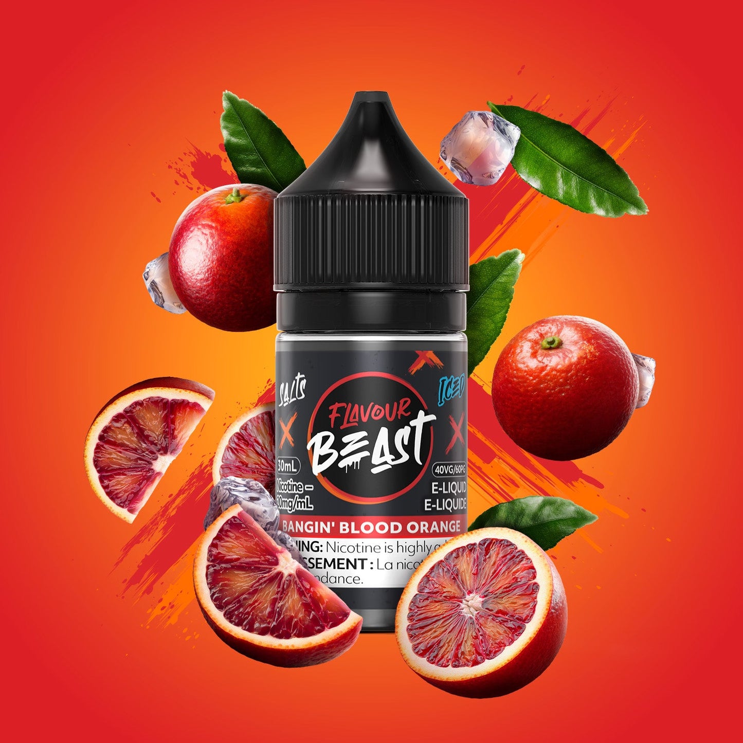 FLAVOUR BEAST E-LIQUID 30ML 20MG BANGIN’ BLOOD ORANGE