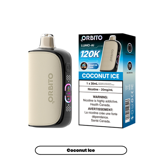 ORBITO LUMO AI 120K 20MG COCONUT ICE