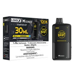Level X Flavour Beast M30 Starter Kit Series Bussin Banana Iced