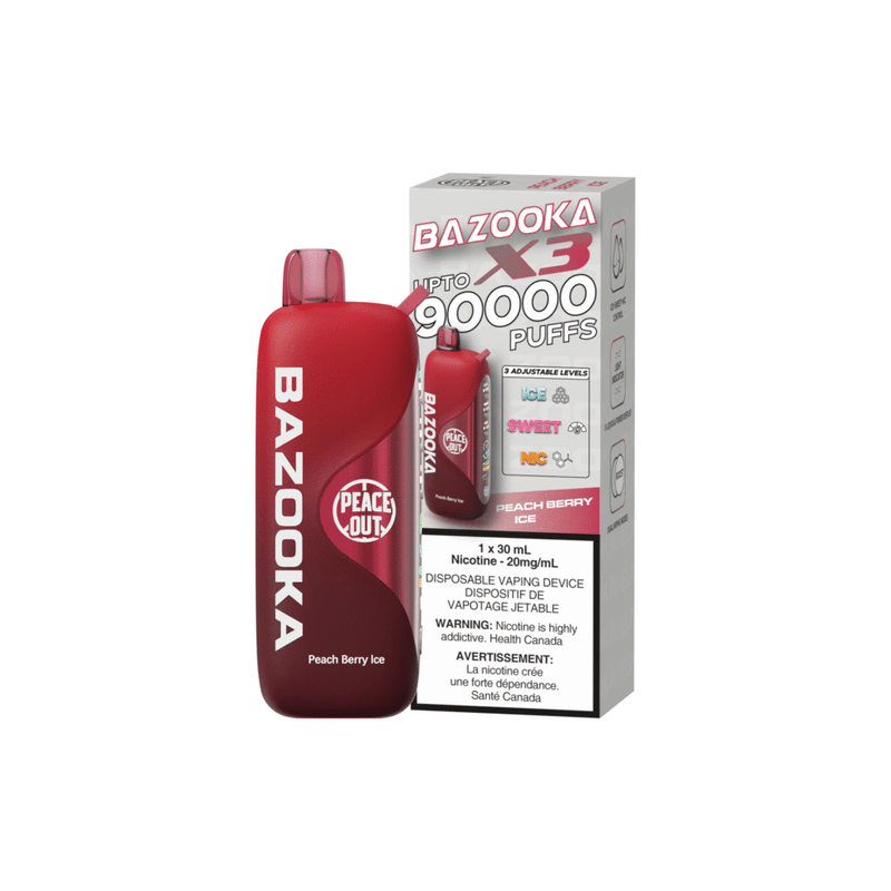 BAZOOKA 30ML PEACH BERRY ICE