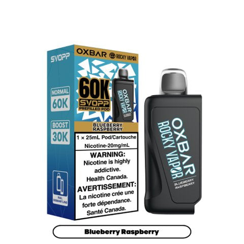 OXBAR PRE-FILLED POD 60K BLUEBERRY RASPBERRY