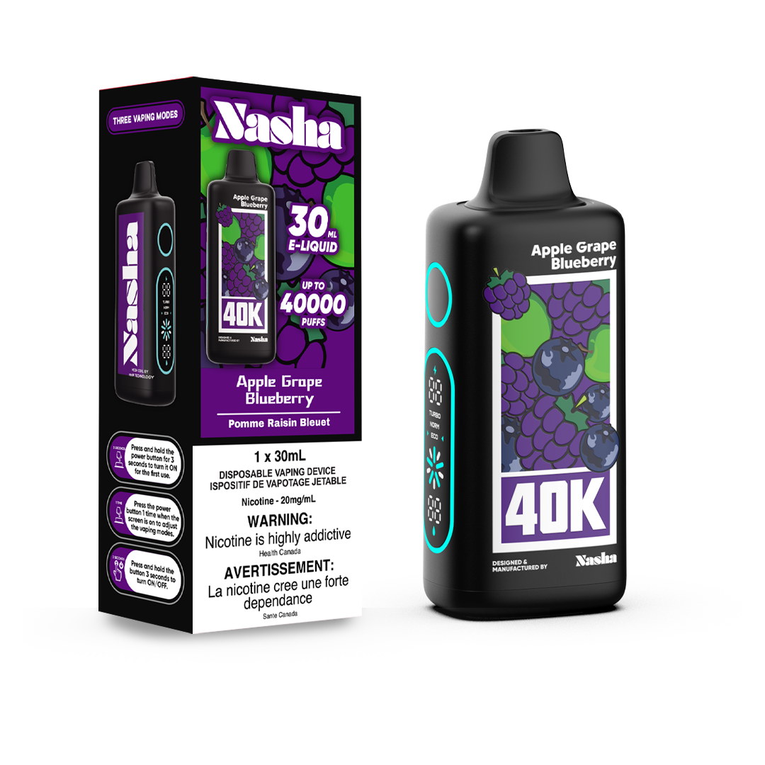 NASHA 40K APPLE GRAPE BLUEBERRY