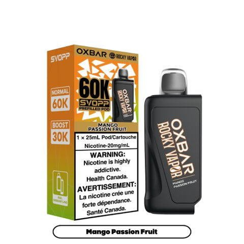 OXBAR PRE-FILLED POD 60K MANGO PASSIONFRUIT