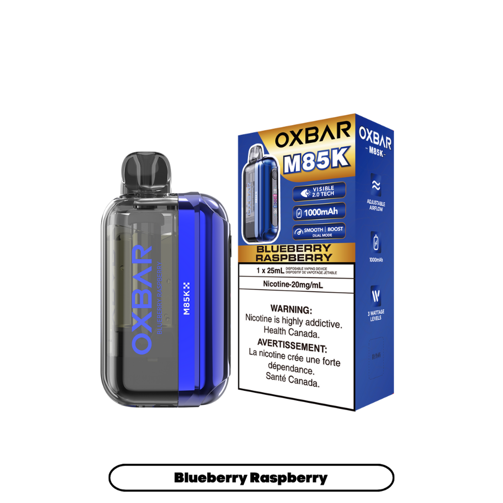 OXBAR M85K 25ML PUFF BLUEBERRY RASPBERRY