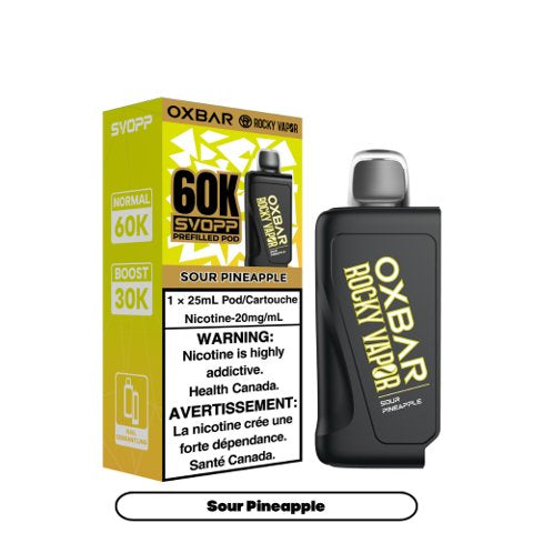 OXBAR PRE-FILLED POD 60K SOUR PINEAPPLE