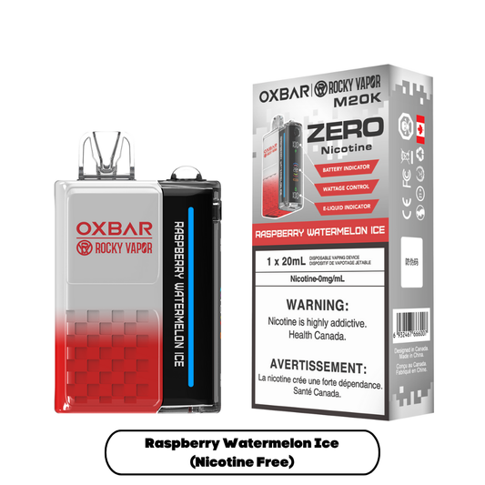 OXBAR M20K (NICOTINE  FREE) RASPBERRY WATERMELON ICE