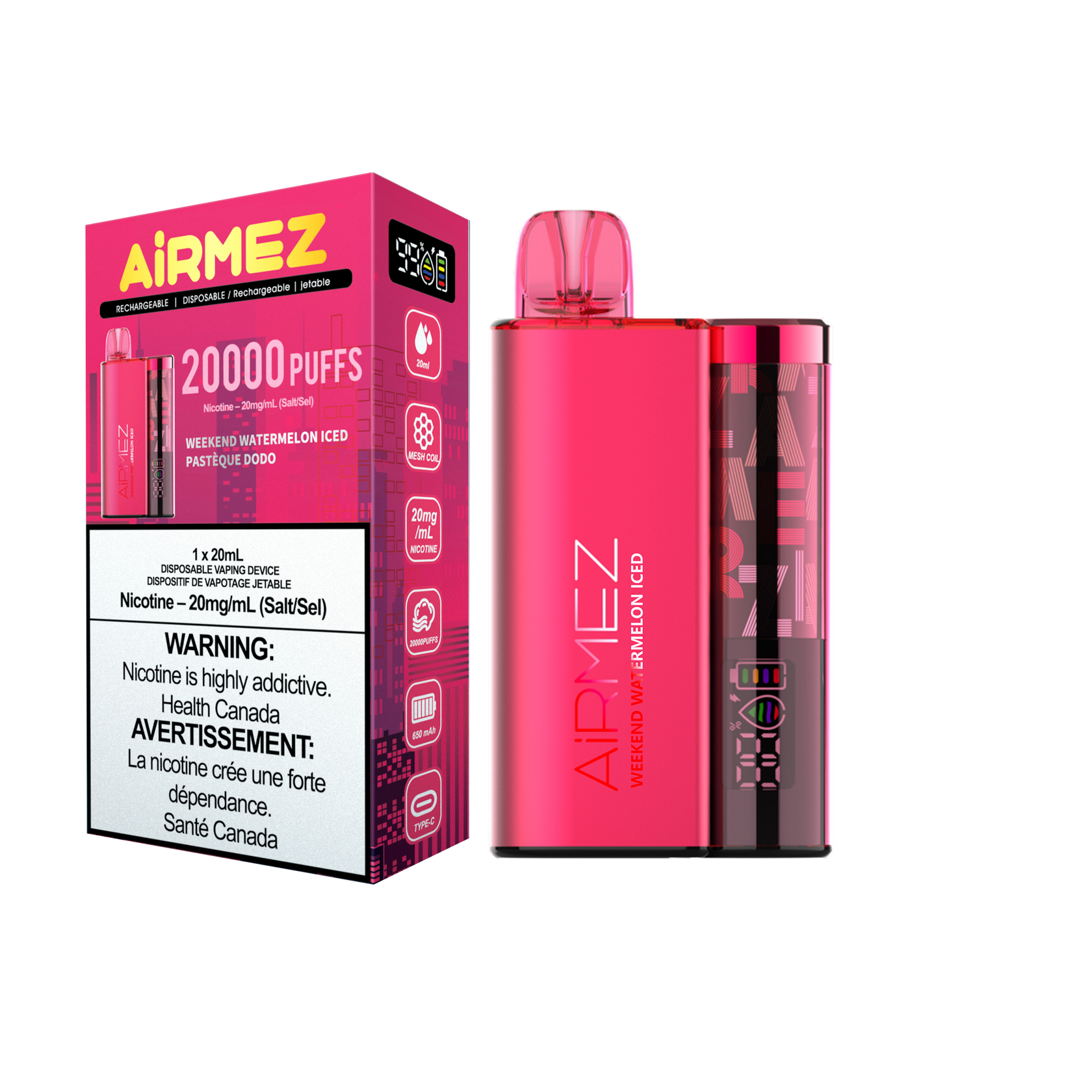 AIRMEZ 20K WEEKEND WATERMELON ICED