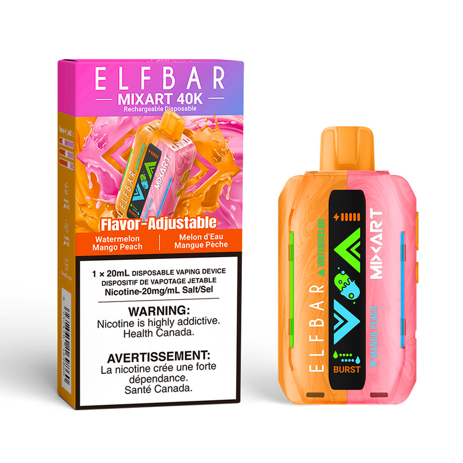 ELF BAR MIXART 40K WATERMELON MANGO PEACH