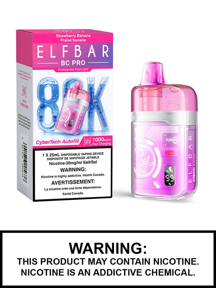 ELF BAR BC PRO 80K STRAWBERRY BANANA