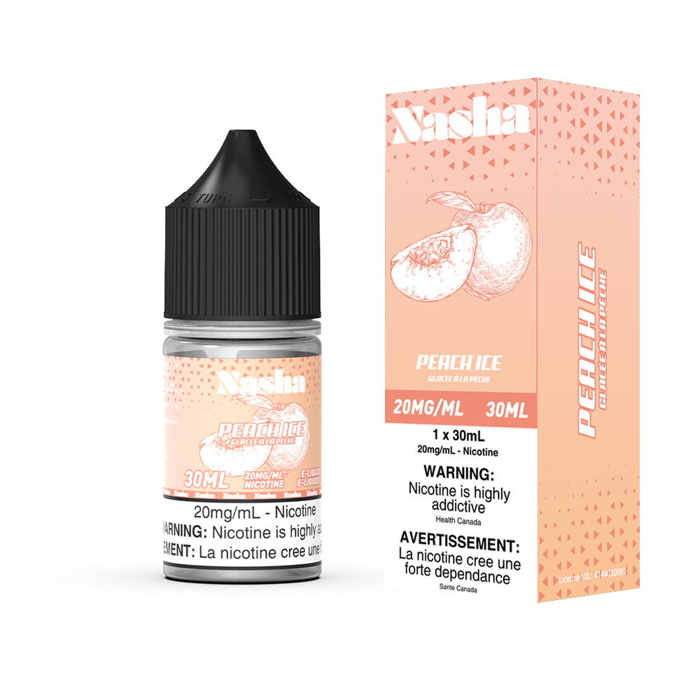 NASHA E- LIQUID 30ML 20MG PEACH ICE