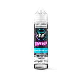 FLAVOUR BEAST E LIQUID FREEBASE BOMB BLUE RAZZ 3MG 60ML