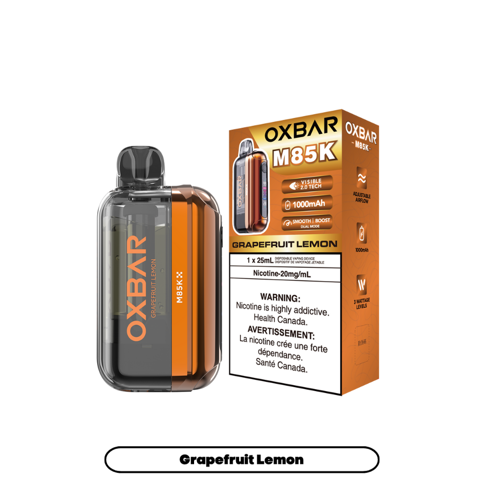 OXBAR M85K 25ML PUFF GRAPEFRUIT LEMON
