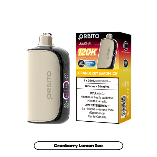 ORBITO LUMO AI 120K 20MG CRANBERRY LEMON ICE