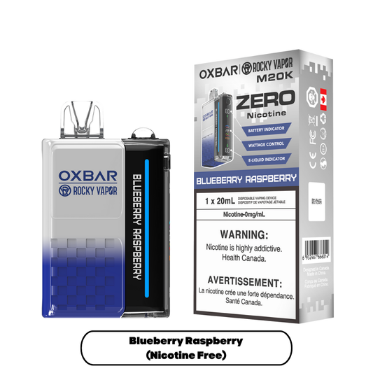 OXBAR M20K (NICOTINE  FREE) BLUEBERRY RASPBERRY