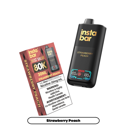 INSTA BAR 80K STRAWBERRY PEACH