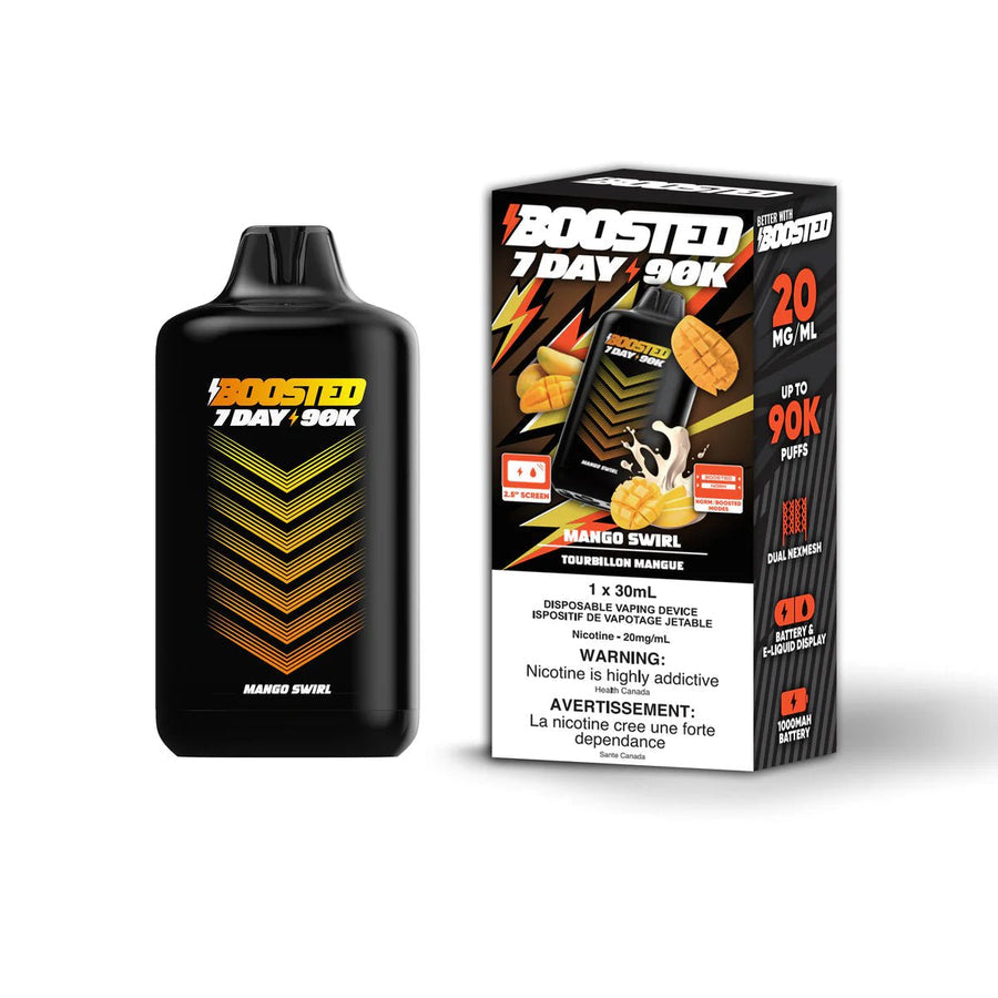 BOOSTED 7 DAY 90K DISPOSABLE - MANGO SWIRL