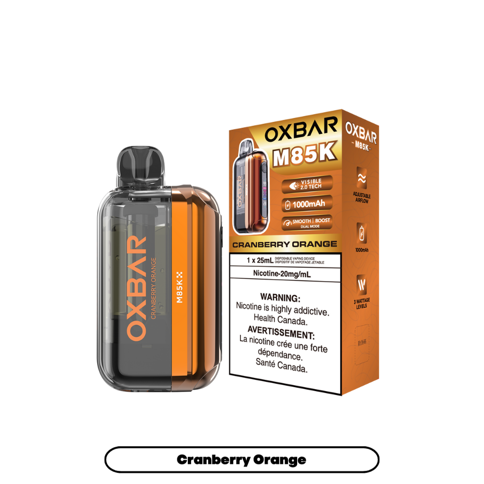 OXBAR M85K 25ML PUFF CRANBERRY ORANGE