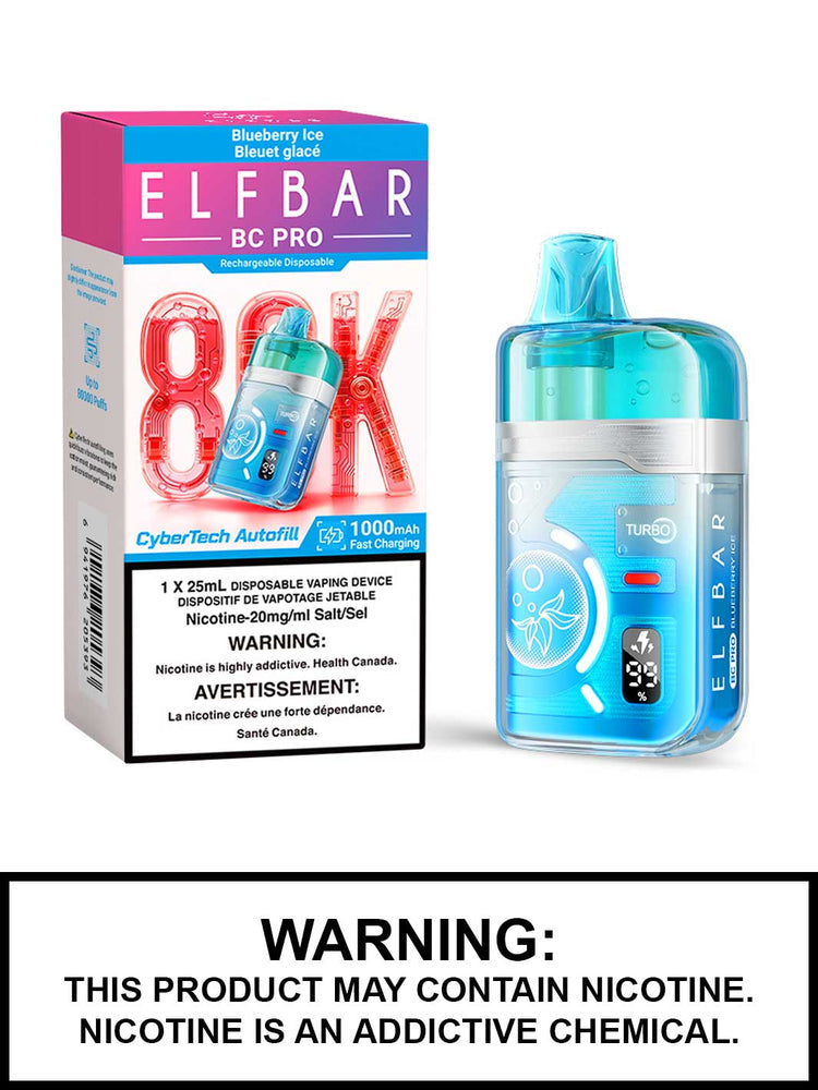 ELF BAR BC PRO 80K BLUEBERRY ICE