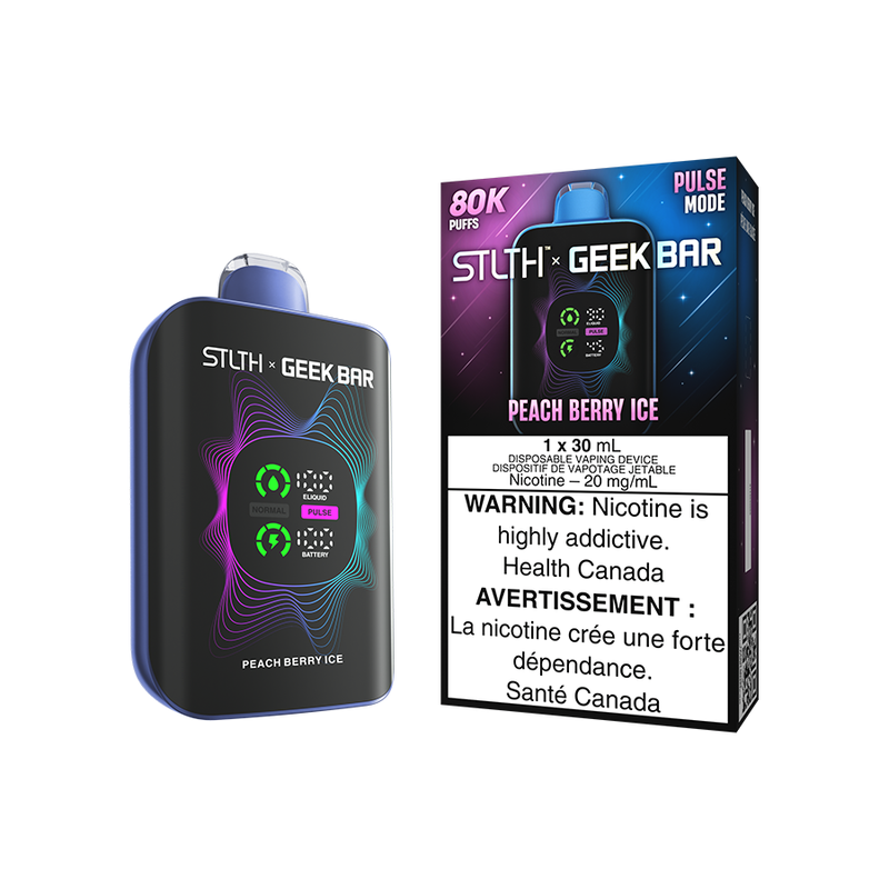 STLTH X GEEK BAR 30MLs PEACH BERRY ICE